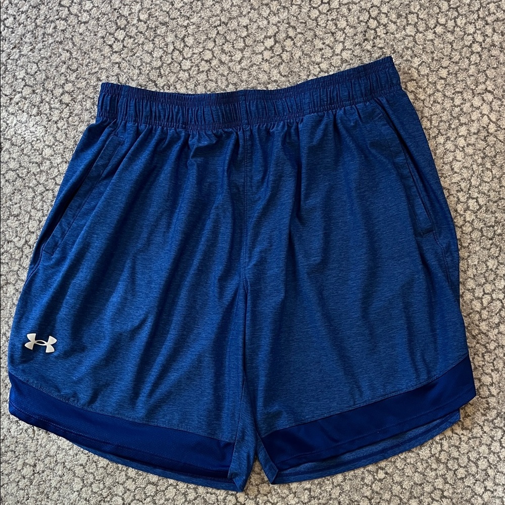 Under Armour Men's Blue Loose Fit Athletic Shorts Size XL